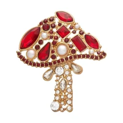 Erstwilder Well Spotted Stone Set Crystal Brooch* Brooches