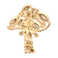 Erstwilder Well Spotted Stone Set Crystal Brooch* Brooches