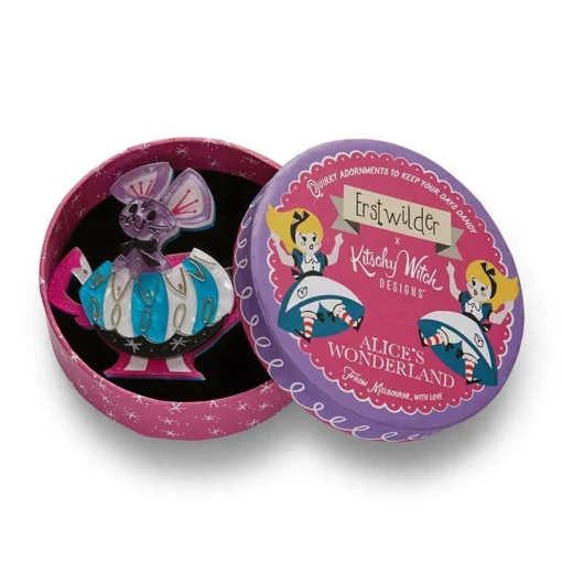 Erstwilder What The Dormouse Said Brooch* Brooches