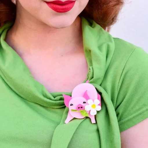 Erstwilder Wilbur The Wonder Pig Brooch* Brooches