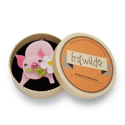 Erstwilder Wilbur The Wonder Pig Brooch* Brooches