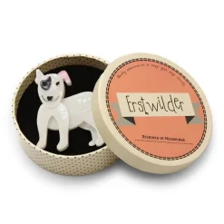 Erstwilder Willie The White Dog Brooch* Brooches