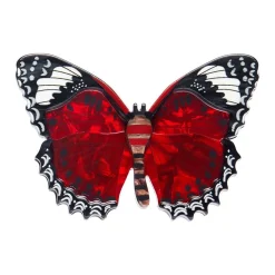 Erstwilder Wings Laced In Red Brooch* Brooches