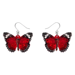 Erstwilder Wings Laced In Red Earrings* Earrings
