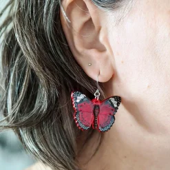 Erstwilder Wings Laced In Red Earrings* Earrings