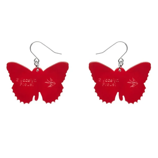 Erstwilder Wings Laced In Red Earrings* Earrings