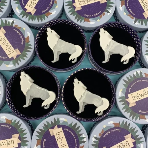 Erstwilder Wolfpack Of One Brooch* Brooches