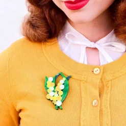 Erstwilder Woven Wattle Brooch* Brooches